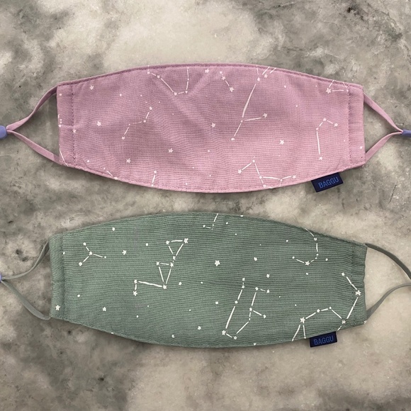 Baggu Accessories - NWOT BAGGU Set of Two Constellation Fabric Masks w/Filter Pocket